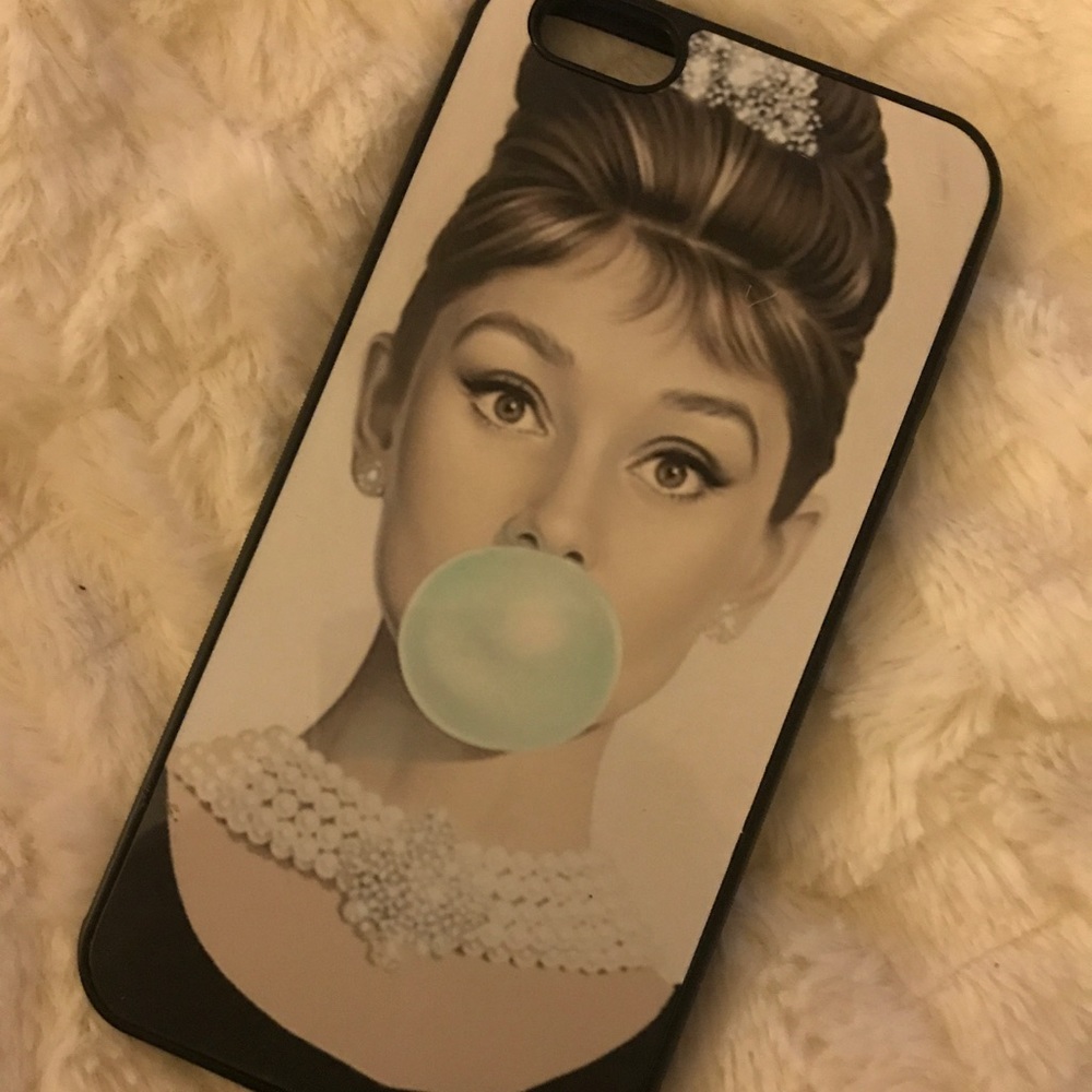 Audrey Hepburn Apple Phone Case